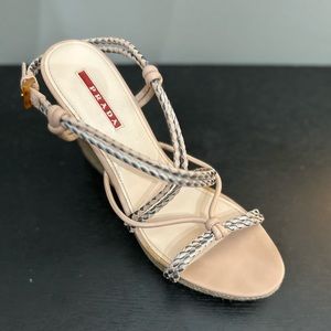 Prada sport strappy cork sandals. Almost new!